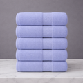 Linteva Soft Absorbent Solid Colour Multipurpose 5-Piece Cotton Towel Set