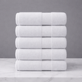 Linteva Soft Absorbent Solid Colour Multipurpose 5-Piece Cotton Towel Set