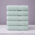 Linteva Soft Absorbent Solid Colour Multipurpose 5-Piece Cotton Towel Set