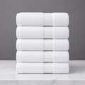 Linteva Soft Absorbent Solid Colour Multipurpose 5-Piece Cotton Towel Set