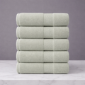 Linteva Soft Absorbent Solid Colour Multipurpose 5-Piece Cotton Towel Set