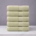 Linteva Soft Absorbent Solid Colour Multipurpose 5-Piece Cotton Towel Set