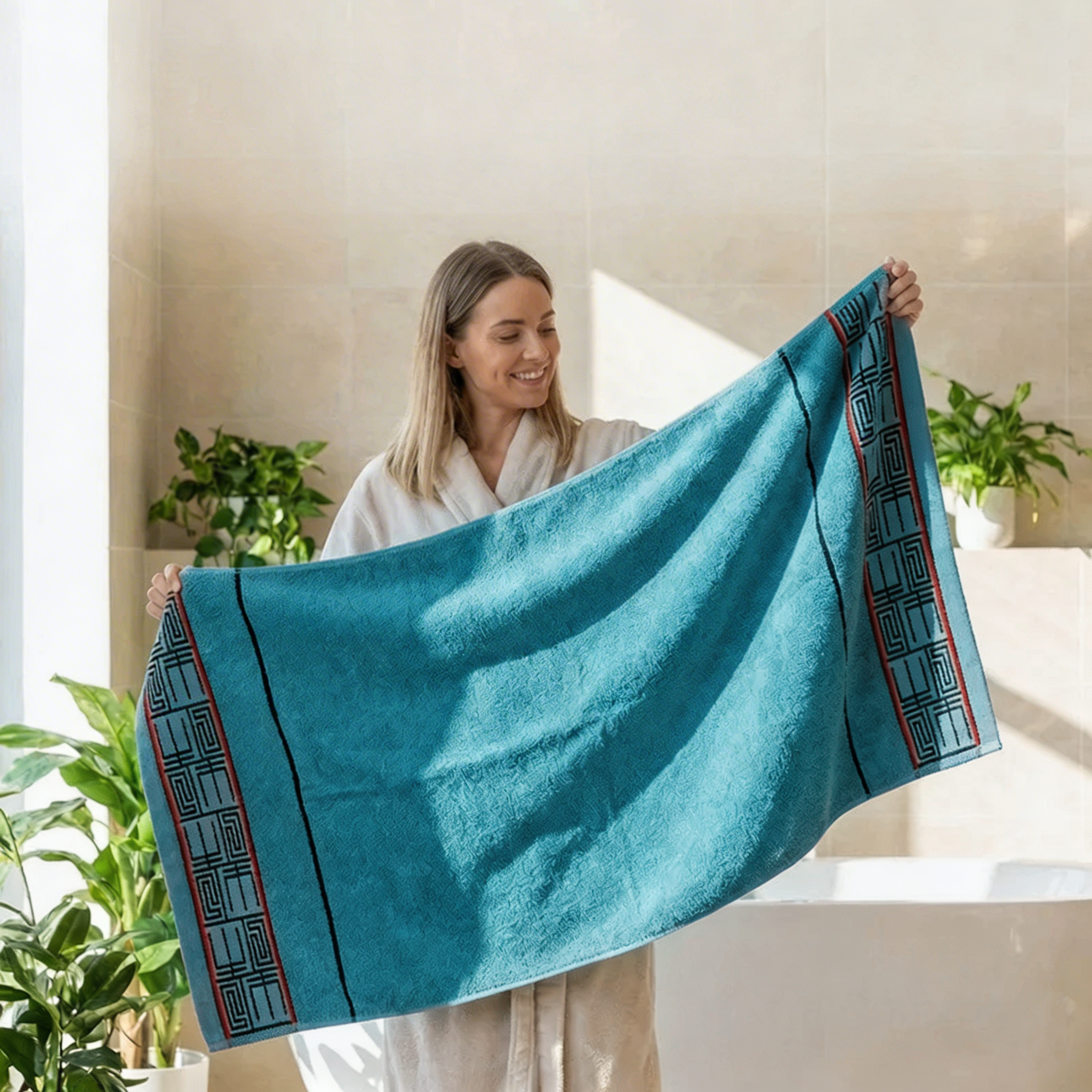 Linteva Super Soft Absorbent Pure Cotton Jacquard Towel