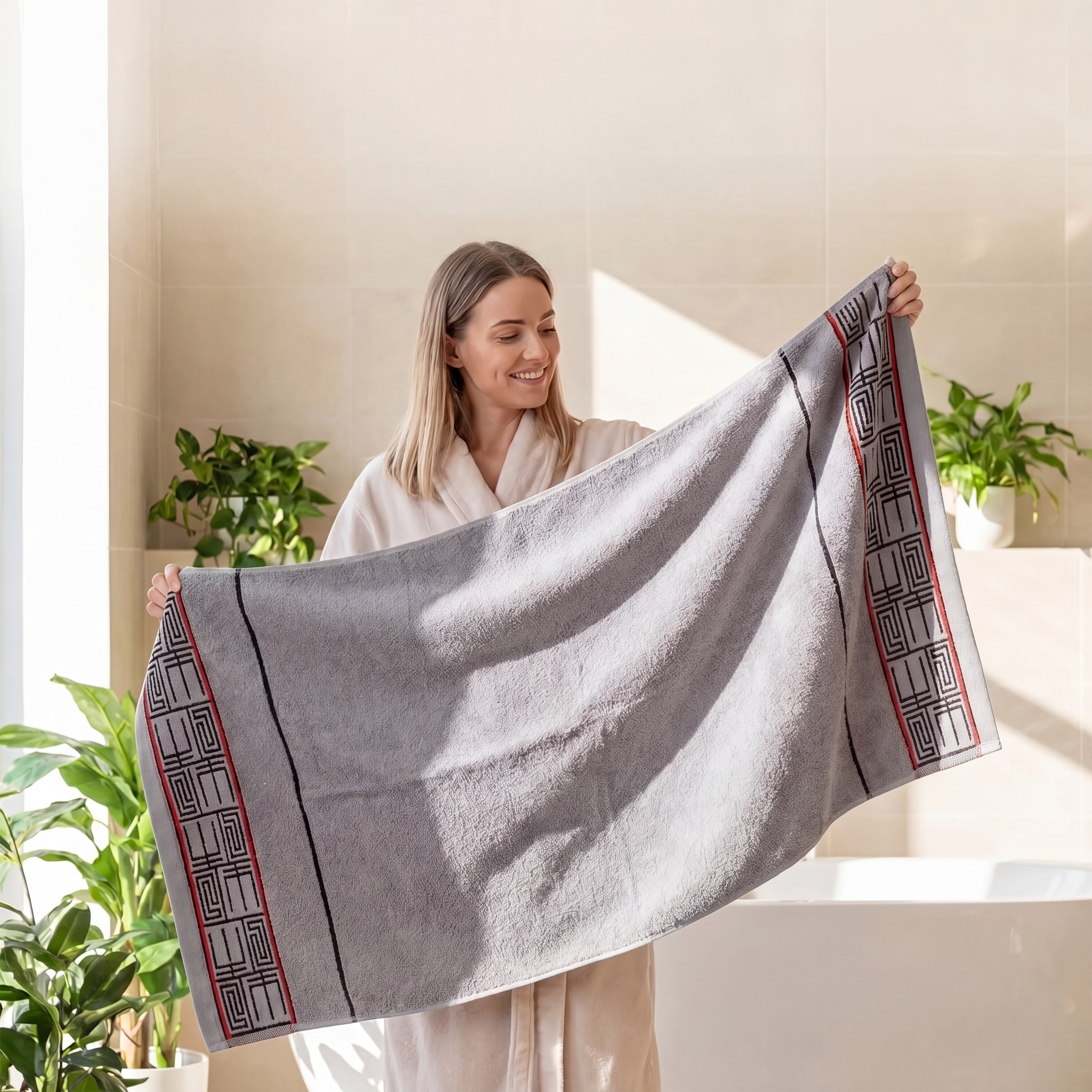 Linteva Super Soft Absorbent Pure Cotton Jacquard Towel